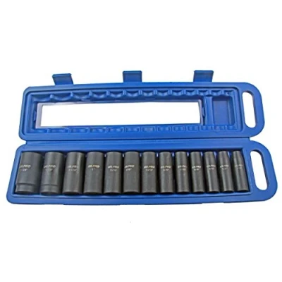 Image of US PRO 13PC 1/2 DR 12PT DEEP Impact SOCKETS SAE B1485