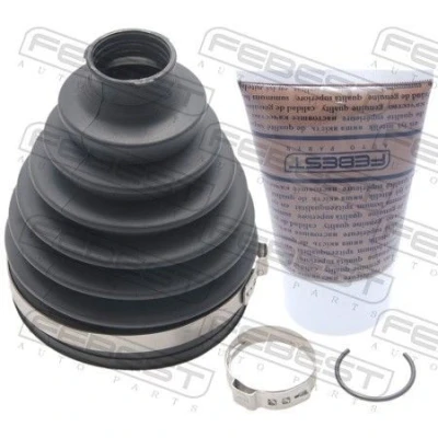Image of 0442760130, 0442760131, 4343060080, 4343060081, 4343060082 Bellow, driveshaft FEBEST 0117P GRJ150 Wheel Side 129mm PVC TOYOTA: Land Cruiser Prado 120