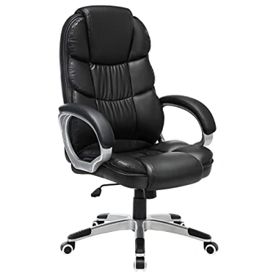 Image of SONGMICS Office Chair Swivel Chair, Max. Load Capacity 150 kg, Black OBG24BUK