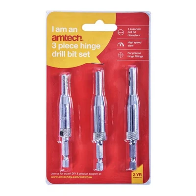 Image of 3 PIECE HINGE DRILL BIT SET