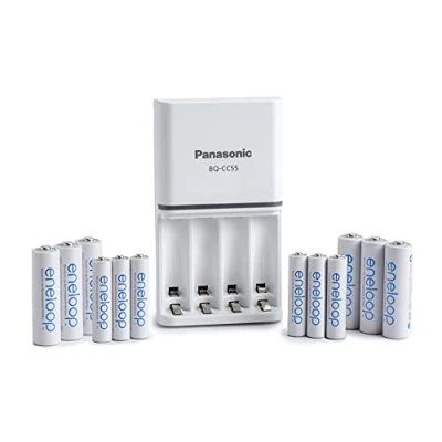 Image of Panasonic K KJ55MBS66A eneloop Power Pack; 6AA, 6AAA, and Advanced Battery 3 Hour Quick Charger (battery color may vary)