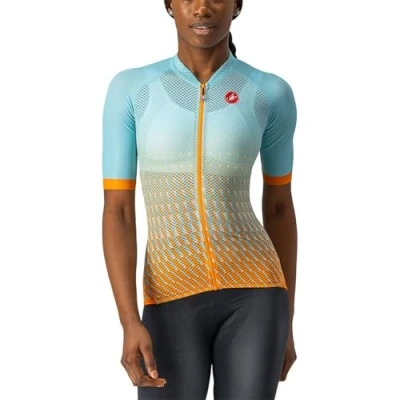 Image of CASTELLI 4522058 472 Climber&#039;s 2.0 W JER. Sweatshirt Women&#039;s Sky Light/Light Water pop oran XL