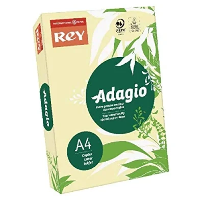 Image of Adagio Pastel Canary A4 Coloured Card 160gsm (Pack of 250) 201.1202 + Free FINCHLEY Pen
