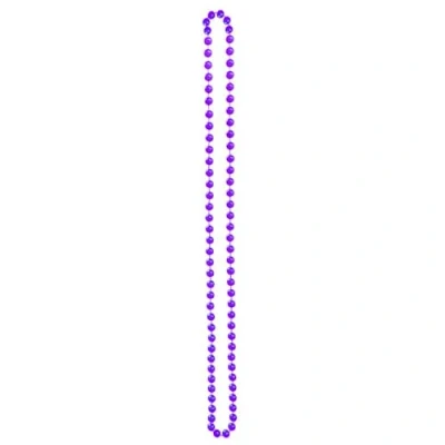 Image of Lizzy 120cm Long Pearl Bead Necklace Rope Chain Vintage Wedding Bridal Costume 1920&#039;s Accessories Flapper (Purple)
