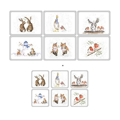 Image of Wrendale Wonderland, 6 Placemats + Coasters