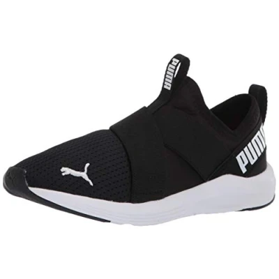 Image of PUMA Women&#039;s Prowl Slip on Sneaker, Black/White, 6 UK