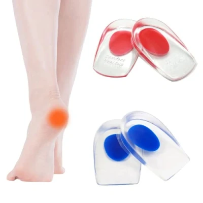 Image of CareHabi Heel Spur Insoles for Shoes Men and Women, 2 Pairs of Soft Gel Cushion, Inserts, Orthopaedic Cushion Achilles Tendon