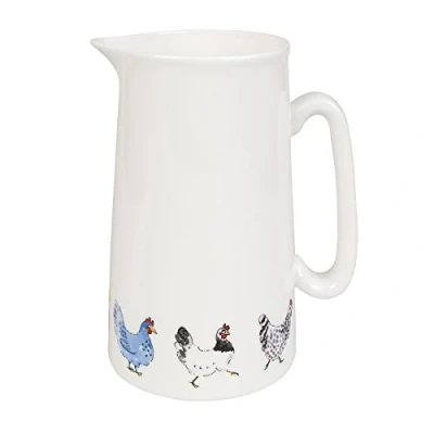 Image of Sophie Allport Lay A Little Egg Jug, Fine Bone China, Gift Box, Dishwasher Safe (Large, 1.1L)