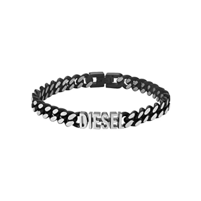 Image of Diesel Bracelet for Men Steel, Length: 208MM, Width: 7.8MM Silver Stainless Steel Bracelet, DX1386040