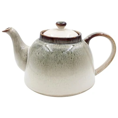 Image of Lesser &amp; Pavey Reactive Glaze Teapot with Lid British Designed for Serving Hot Drinks Exquisite Design Serveware All Family Sizes Elements