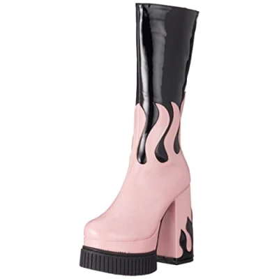 Image of LAMODA Women&#039;s Ignite Knee high boot, Black (Black Patent), 4 UK