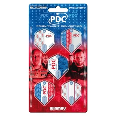 Image of WINMAU PDC Prism Darts Flight Collection 5 sets per card (15 dart flights in total)