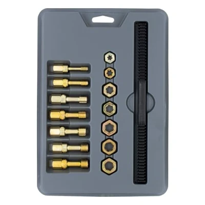 Image of Lang Tools 2584 15 Piece Metric Thread Restorer Set, Black, Gray