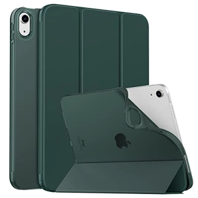 Image of MoKo Fit iPad 10th Generation Case 2022, Slim 10.9 Inch 2022 Lightweight Smart Shell with Translucent TPU Frosted Back Protector, Midnight Green