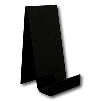 Image of EPOSGEAR XL Extra Large Plastic Acrylic Perspex Book Plate Retail Display Stand Holder Perfect for Schools, Nurseries, Libraries etc (Black)