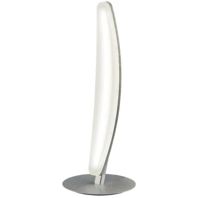 Image of Hemisferic Table Lamp 6W LED 3000K, 540lm, Satin Aluminium, Frosted Acrylic