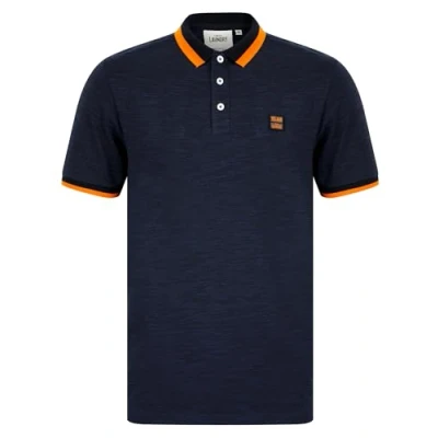 Image of Tokyo Laundry Men&#039;s &#039;Hanbury&#039; Cotton Rich Jersey Space Dye Polo Shirt Navy