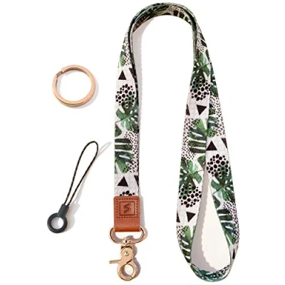 Image of SENLLY Neck Lanyard Strap for Keys, Original Pattern Design ID Badge and Keychain Holder