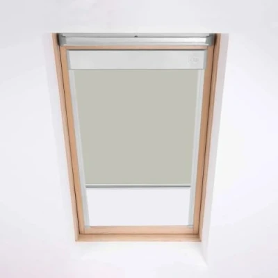 Image of Skylight Roller Blinds for Velux Roof Windows, Blackout Blind, Window Code Stone SK06