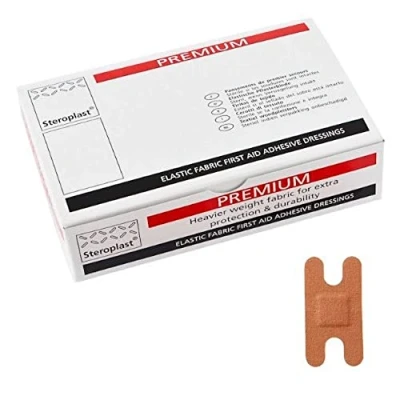 Image of Steroplast Premium Fabric Plasters Knuckle (x50) Beige 7.5cm x 4cm (Knuckle)