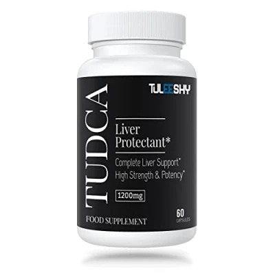 Image of 1200mg TUDCA Supplement 60 Capsules Tauroursodeoxycholic Acid Bile Salts for Liver and Digestion, Non Animal Formula
