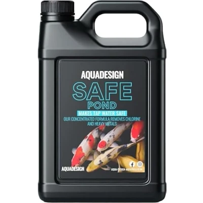 Image of AquaDesign Pond SAFE 2500ML Tap Water Conditioner Dechlorinator Chlorine Remover TREATS 62,500 Litres