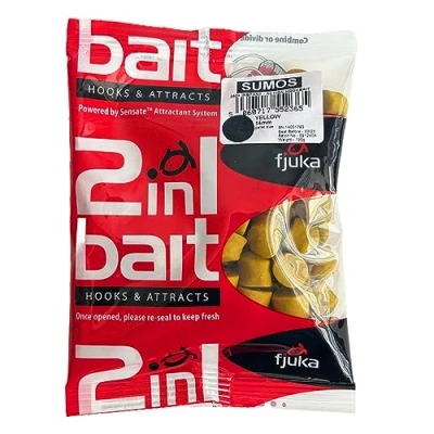 Image of Fjuka Sumos Hookbait Yellow 14mm Fishing pellets