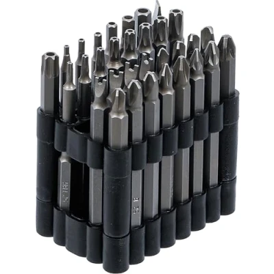 Image of BGS 762 Bit Set long 6.3 mm (1/4&quot;) Drive various Types 32 pcs.