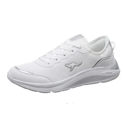 Image of KangaROOS Women&#039;s K wn Vision Sneaker, White Silver, 4 UK