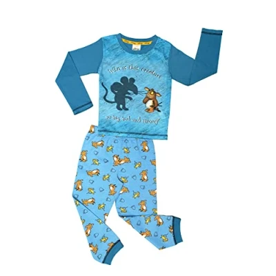 Image of The Gruffalo Boys/Girls Pyjamas Blue, Who Is This Creature?, Age 4 5 Years