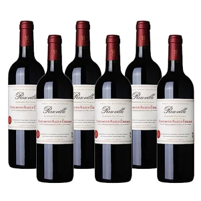 Image of Case of 6 Roseville Bordeaux Red Wine 75cl 12.5% abv