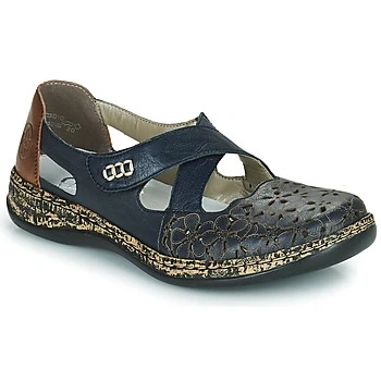 Image of Rieker DUBLIN women&#039;s Shoes (Pumps / Ballerinas) in Blue