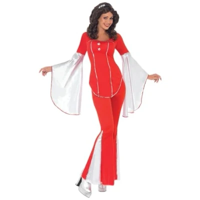 Image of Smiffys Super Trooper Costume, S UK Size 08 10, Red
