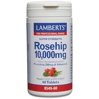 Image of Lamberts Rosehip 10,000milligrams 60 Tablets