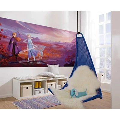 Image of Komar Disney Photo Wallpaper Frozen Panorama Size 368 x 127 cm (Width Height), 2, Anna, Elsa, Frozen, Wallpaper, Wall Design, Children&#039;s Room, Decoration 4 4104