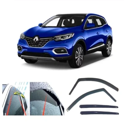 Image of AC WOW 4x Rain Wind Deflectors for Renault KADJAR 2015 2016 2017 2018 2019 2020 2021 2022
