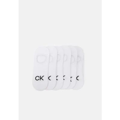 Image of Calvin Klein Underwear MEN Footie HIGH CUT Albert 6 PACK Trainer socks, Men&#039;s, Size: One Size, White