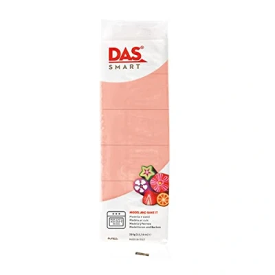 Image of DAS Smart Oven Bake Modelling 350g Clay, Flesh Pink, Ideal for Professionals and Hobbyists