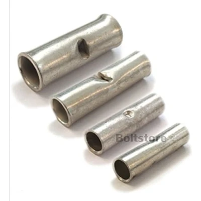 Image of Hyfive Copper Tube Butt Connector 25mm2 Cable Entry Size 10 Pack (10 Single Units)