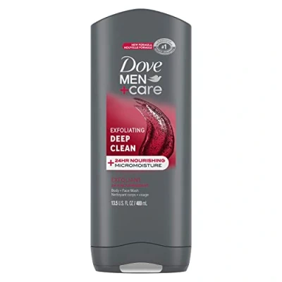 Image of Dove Men+Care Body and Face Wash, Deep Clean 13.5 oz