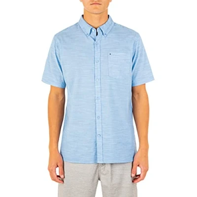 Image of Hurley Men&#039;s M Hrly Oao 2.0 Top Shirts, Blue Ox, S UK