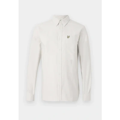 Image of Lyle &amp; Scott Shirt Plain Oxford Ecru Beige Off White size L