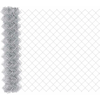 Image of vidaXL Chain Link Fence 1.2x10 m Galvanised Steel