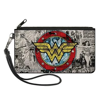 Image of Buckle Down Women&#039;s Zip Wallet Wonder Woman Small, Multicolor, 6.5&quot; x 3.5&quot;