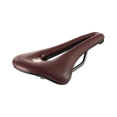 Image of Selle San Marco SHORTFIT 2.0 Supercomfort Racing Gravel and Bikepacking Bicycle Saddle, Lightweight Comfortable, with Anatomical Hole Extra Gel Layer, Durable Steel Frame Size S3, Red
