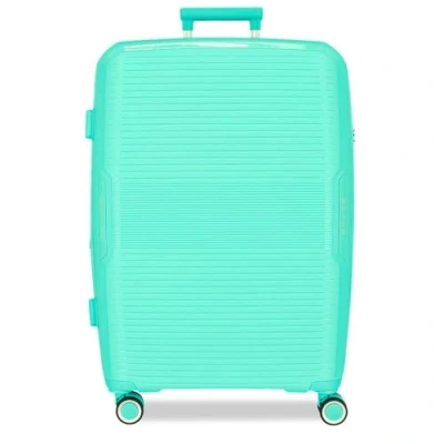 Image of Movom Inari Medium Suitcase Blue 49x68x27cm Rigid Polypropylene Closure TSA 76L 3.85kg 4 Double Wheels, Blue,
