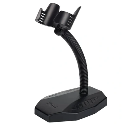 Image of Tera Barcode Scanner Stand Universal, Hands Free Scanning Bar Code Reader Cradle Holder, Angle and Height Adjustable Head, for Supermarket Retail Store Library Logistic Warehouse