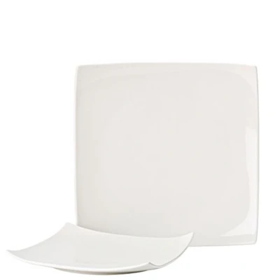 Image of Utopia Pure White, E10001 000000 B06012, Square Plate 10.75&quot; (27.5cm) (Box of 12)