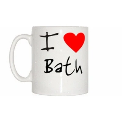 Image of TeeTreeDesigns I Love Heart Bath Mug