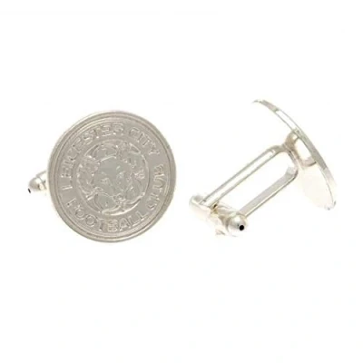 Image of Leicester City F.C. Silver Plated Cufflinks CR Official Merchandise